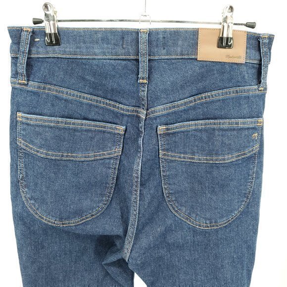 Madewell 10" High-Rise Skinny Crop Jeans 28 Macarthur Wash: Exposed Zip Edition - Picture 13 of 16